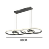 MT-14LD29-BK LED Aluminium Silicone Pendant Light Black Color