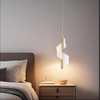 Spiral Acrylic LED Aluminum Small Pendant Light