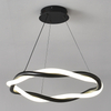 Modern LED Metal Silicone Twist Braided Pendant Light For Indoor Decor