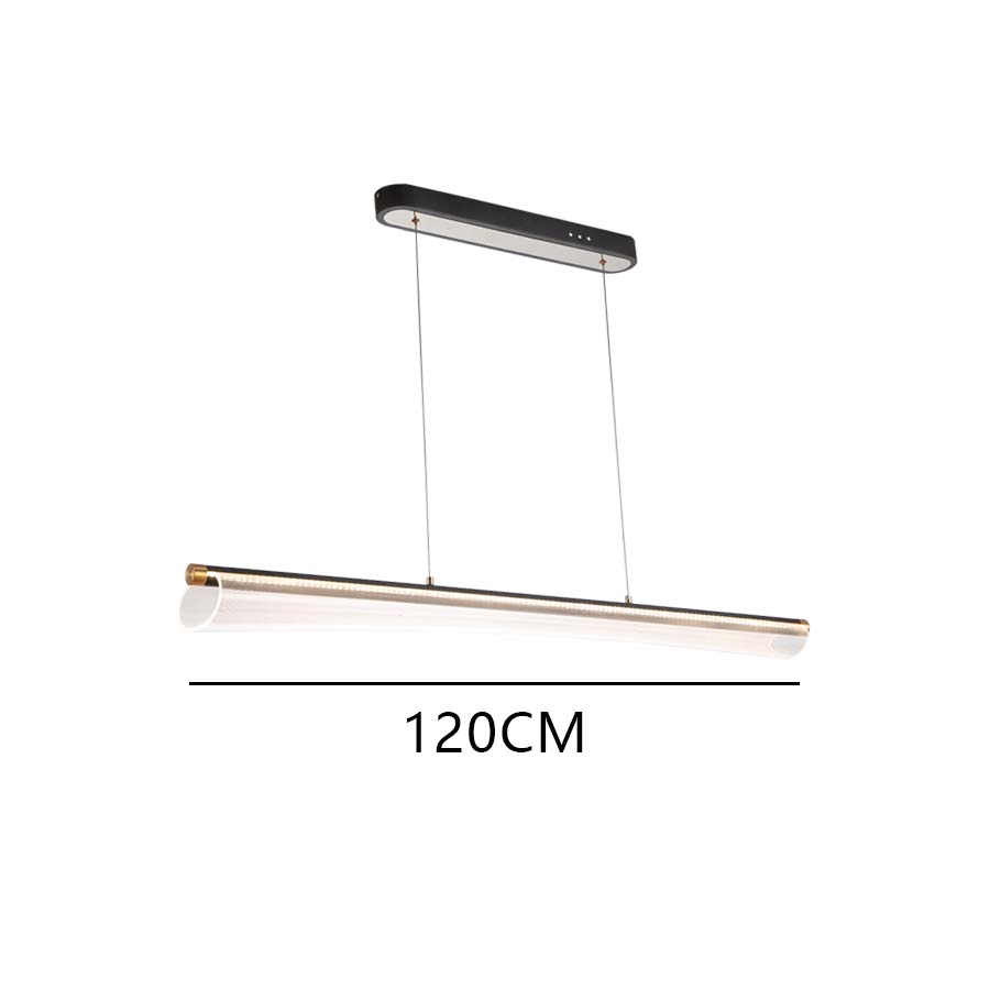 LED Tube Acrylic Pendant Light LED line Chandelier 3000K For Dining Room