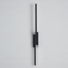 Modern Artistic LED Linear Straight Line Aluminum Acrylic Wall light Black Color