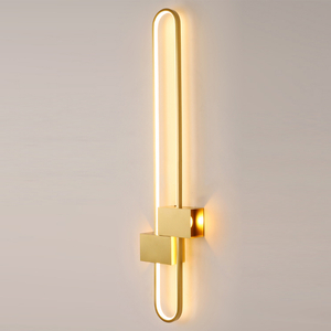 Modern LED Aluminum Oval Spot Wall Light 3000K Gold Color