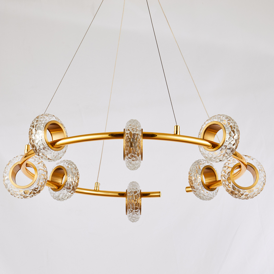 LED Glass Metal Pendant Light Perfect for Modern Decor