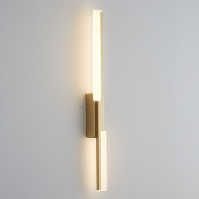 Modern Artistic LED Linear Straight Line Aluminum Acrylic Wall light 