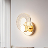 Elegant Crystal Glass Wall Light Fixture Perfect For Home Decor