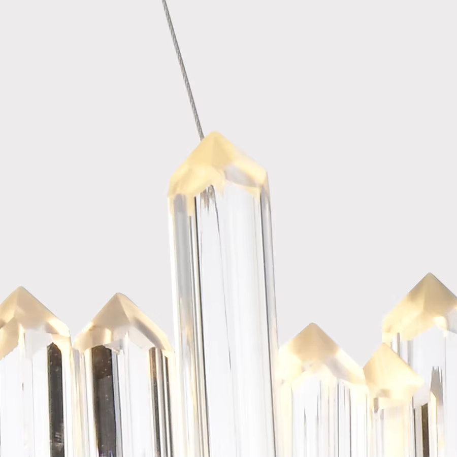 Elegant Magnetic Crystal Rod Pendant Light Indoor Decorative Fixture Perfect For Home Decor 