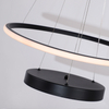 Black Aluminum Three Tiers LED Pendant Light For Indoor Decor