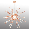 Contemporary Silicone Acrylic LED Aluninum Pendant Light Dandelion Shape Chandelier