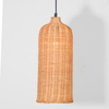 Handwoven Rattan Hemp Rope Pendant Light Vintage Derustic Decor