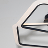 Artistic Design Square Combination LED Ceiling Lamp Three Heads Black Color 3000K