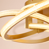 Artistic Modern Intertwined Acrylic Rings Ceiling Light For Indoor Decor