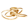 Artistic Modern Intertwined Transparent Acrylic Rings Ceiling Light For Indoor Decor