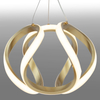 Modern Aluminium Curved Led Chandelier Luminaire