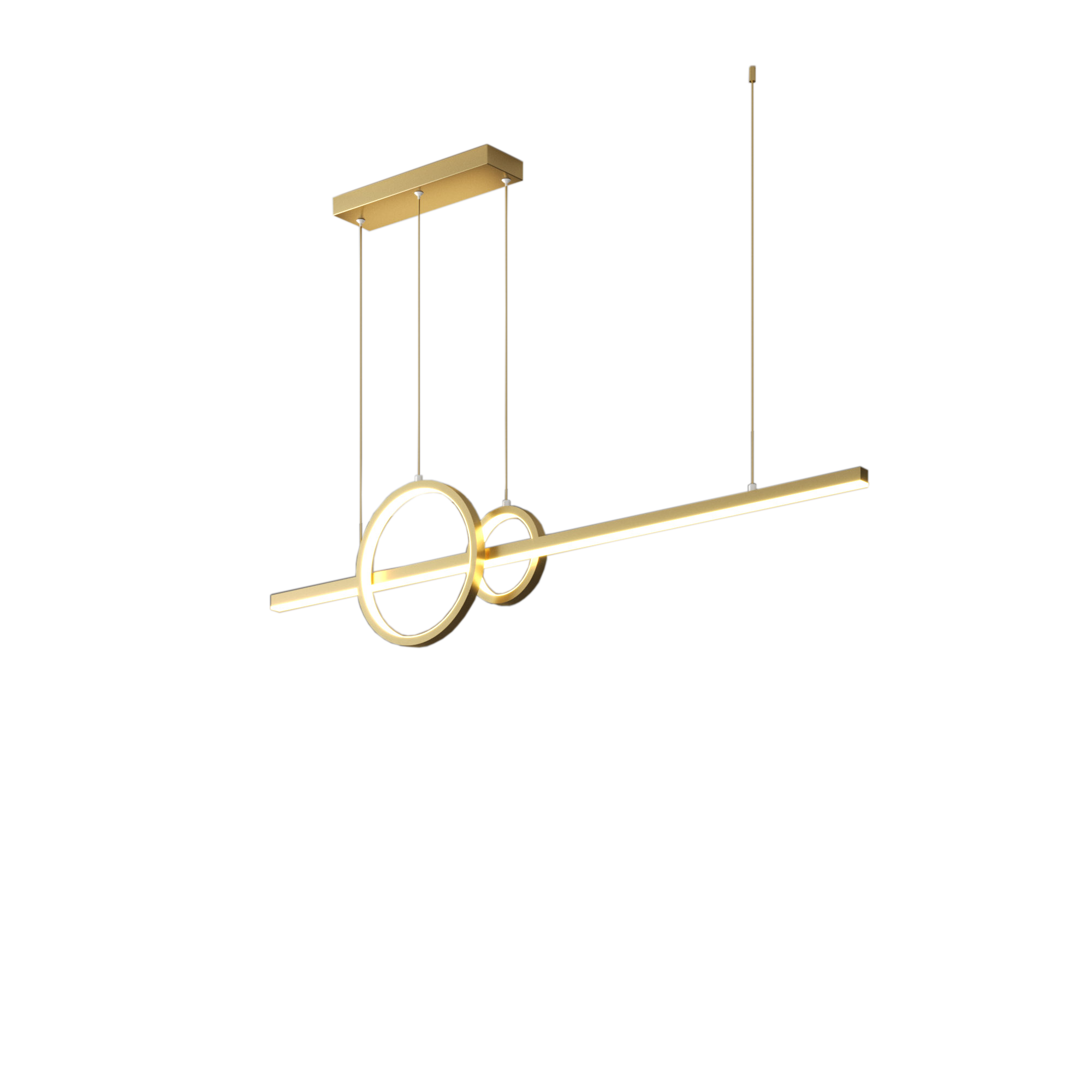 LED Aluminum Dinning Room Pendant Lamp Gold Color MT-LD1140-GD