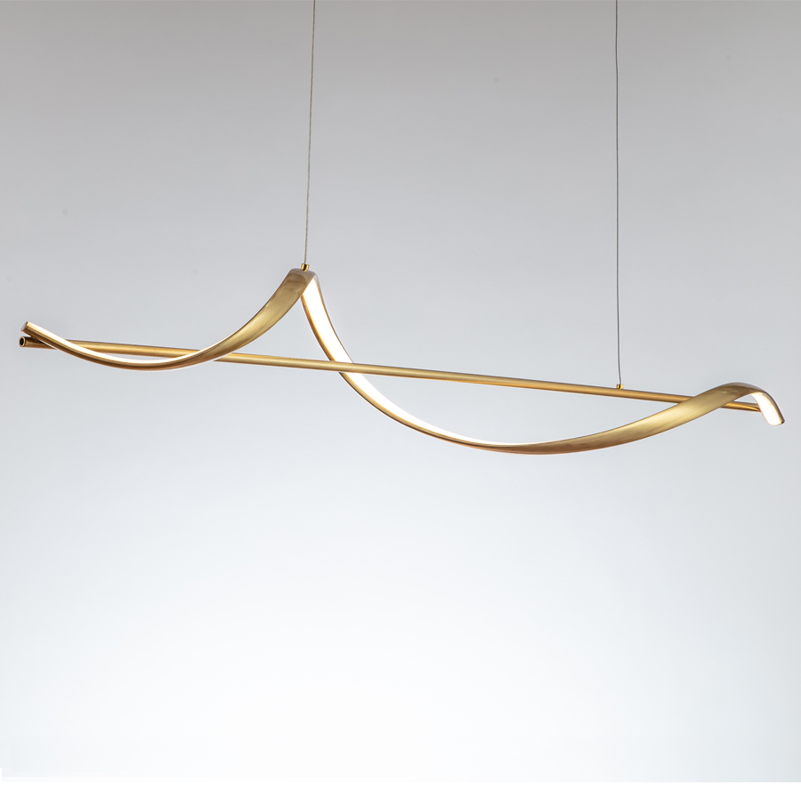 LED Long Linear Dinning Room Pendant Light MT-LD2235 BZ