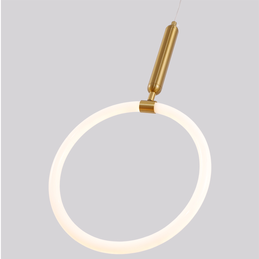 Contemporary Silicone Acrylic LED Pendant Light, Mid-Size, Energy Efficient