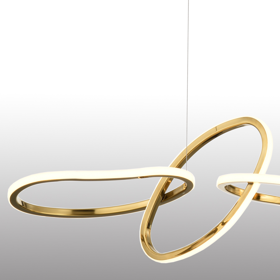 Modern Stainless Steel LED Chandelier Pendant Light Elegant Home Lighting