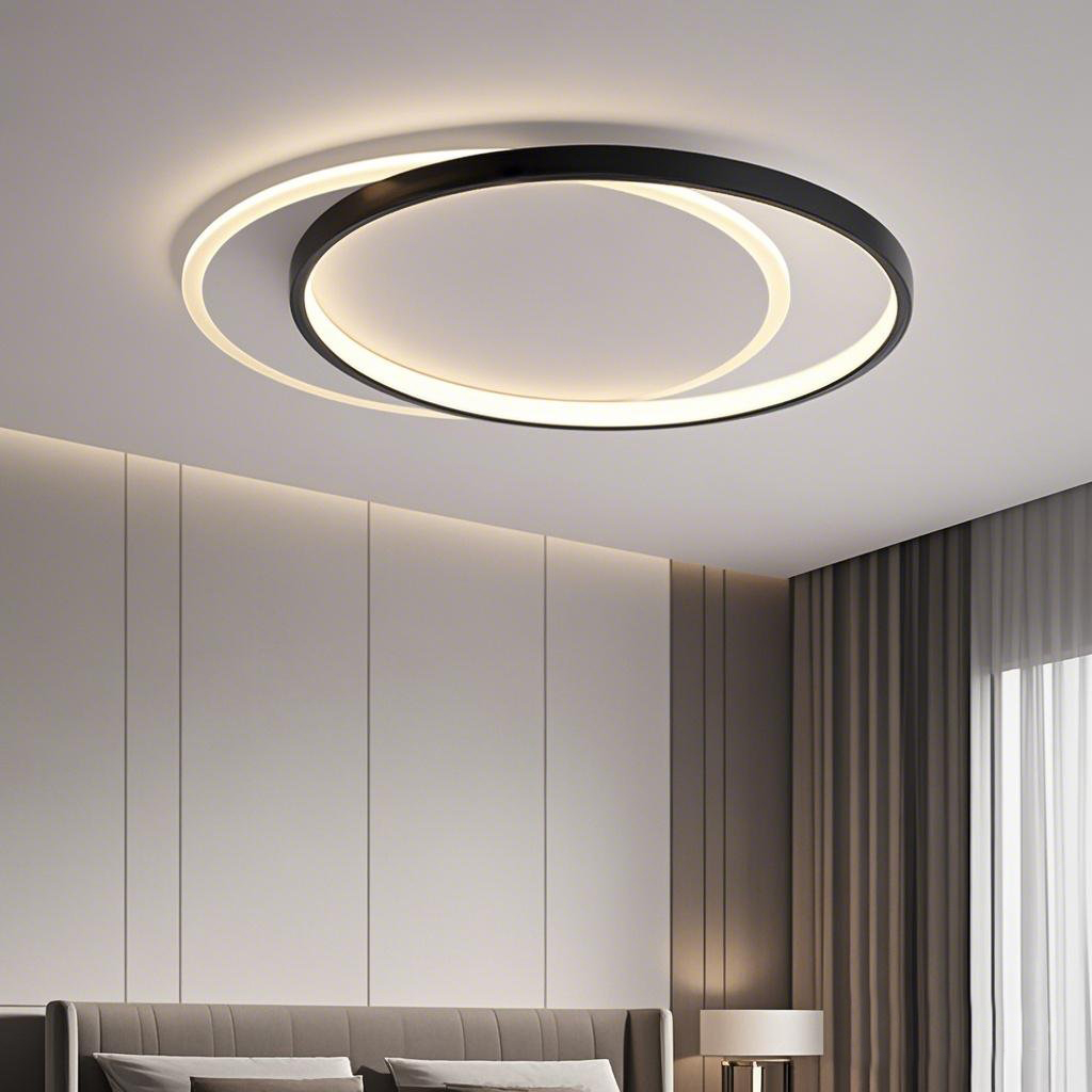 Ingenious Design Two Circle Rings LED Ceiling Light Surface Mount For Indoor Decor
