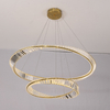 Spirally Curved Crystal Pendant Light Two Tiers Chandelier Indoor Decorative Fixture
