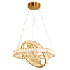 Circle Crystal LED Chandelier Luxurious Indoor Illumination Pendant Light 3000K/4000K/6000K