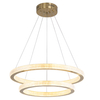 LED Aluminum Acrylic Circle Round Ring Pendant Light Tow Tiers Bright From Two Sizes