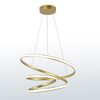 LED Luminaire Spiral Aluminum Pendant Light Gold Color MT-LD3031-GD
