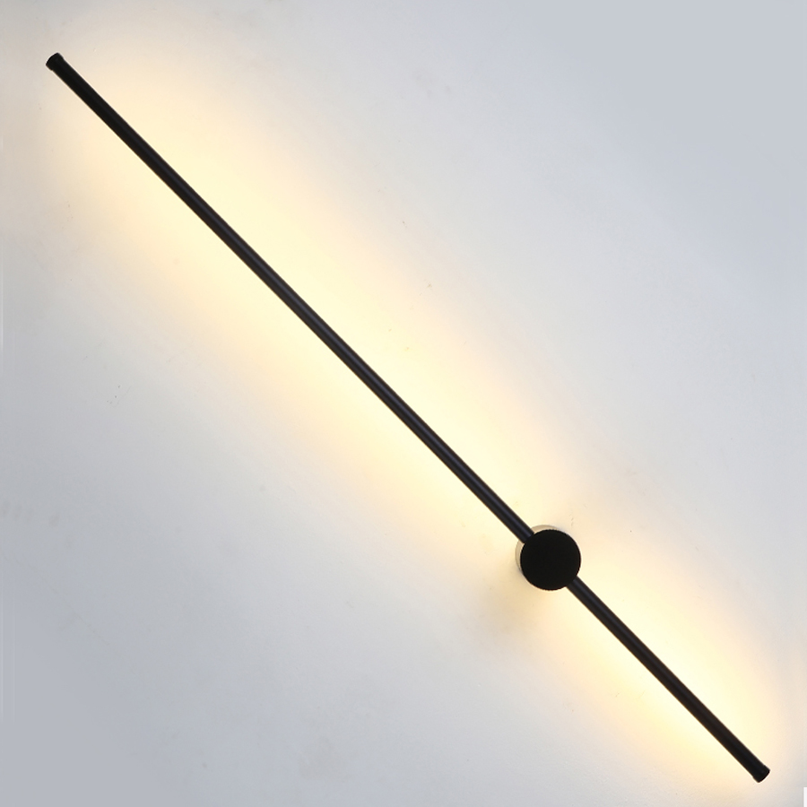 Modern LED Slim Linear Wall Light Straight Line Aluminum Wall lamp 100 CM Long Adjustable Angle