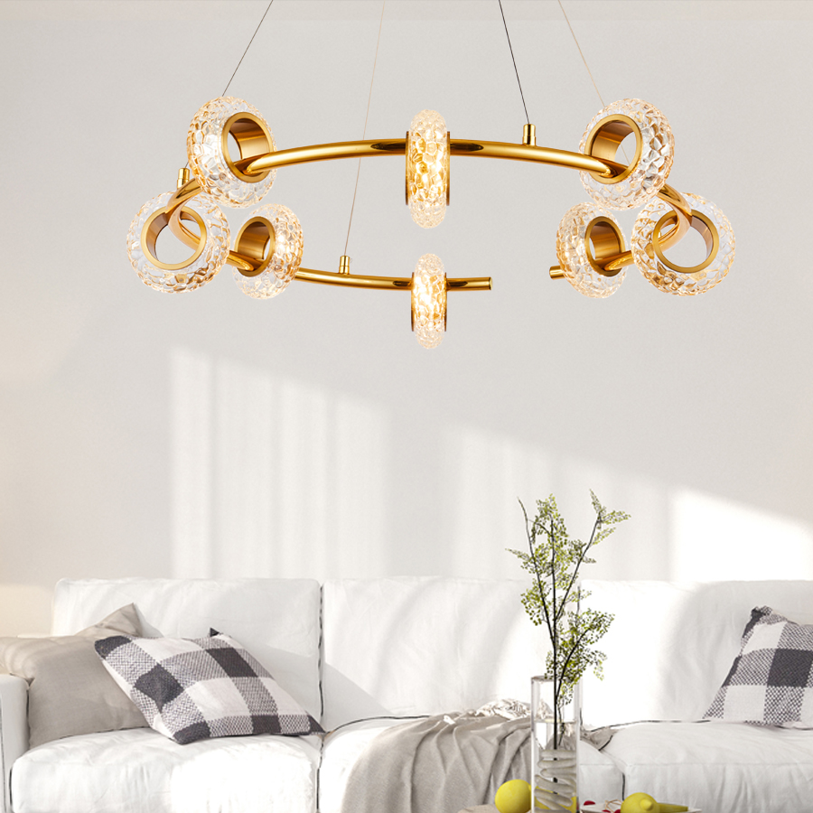 LED Glass Metal Pendant Light Perfect for Modern Decor