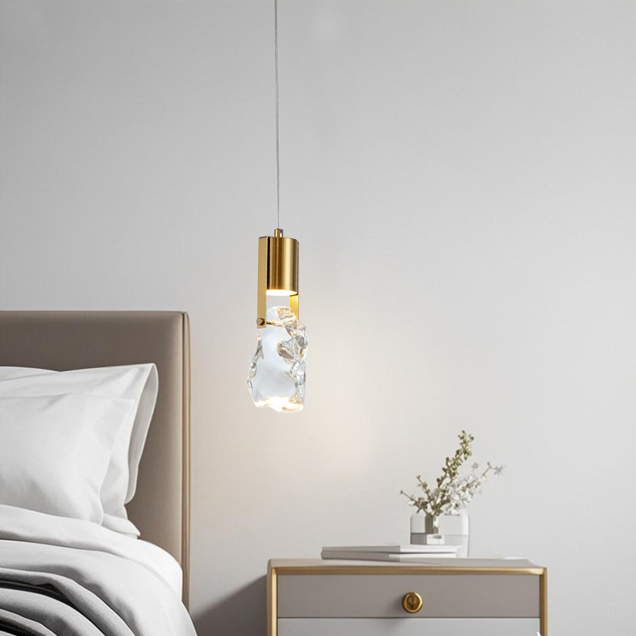 Elegant Mini Crystal Pendant Light Indoor Decorative Fixture Perfect For Home Styling