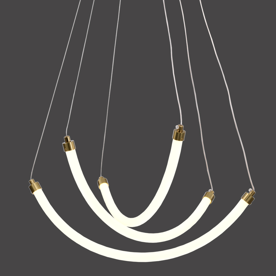 Contemporary Flexible LED Silicone Pendant Light For Modern Decor