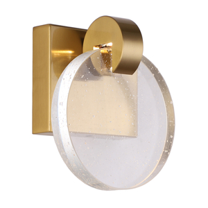 Elegant Crystal Glass Plate Wall Light Fixture Perfect For Home Decor