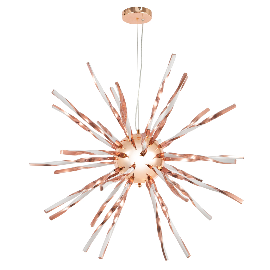 Contemporary Silicone Acrylic LED Aluninum Pendant Light Dandelion Shape Chandelier