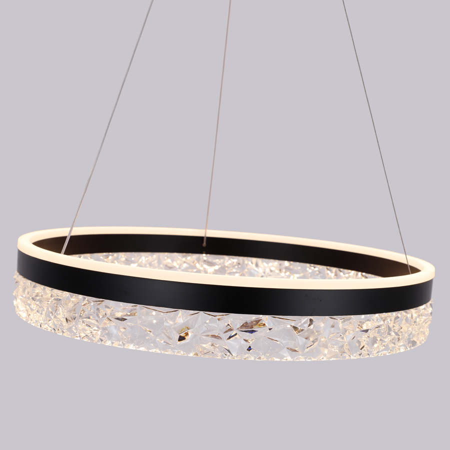 LED Acrylic Circle Round Pendant Light Three Color Tempreture
