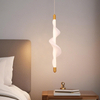 Spiral Mesh Fabric Silicone LED Small Hanging Pendant Light