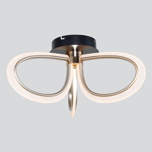 Contemporary Acrylic Ceiling Light with Floral Design 3 Heads 3000K