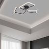Artistic Design Square Combination LED Ceiling Lamp Three Heads Black Color 3000K