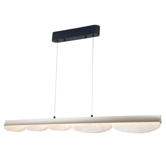 Modern LED Chandelier In Acrylic 3 Color Temperature Settings Horizontal Lighting