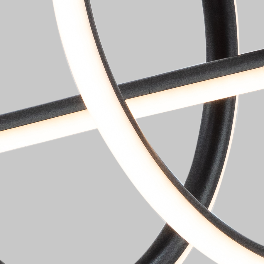 Black Metal Artistical LED Pendant Light For Dinning Room