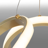 Modern Aluminium Curved Led Chandelier Luminaire