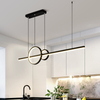 LED Aluminum Dinning Room Pendant Lamp Black Color MT-LD1140-BK