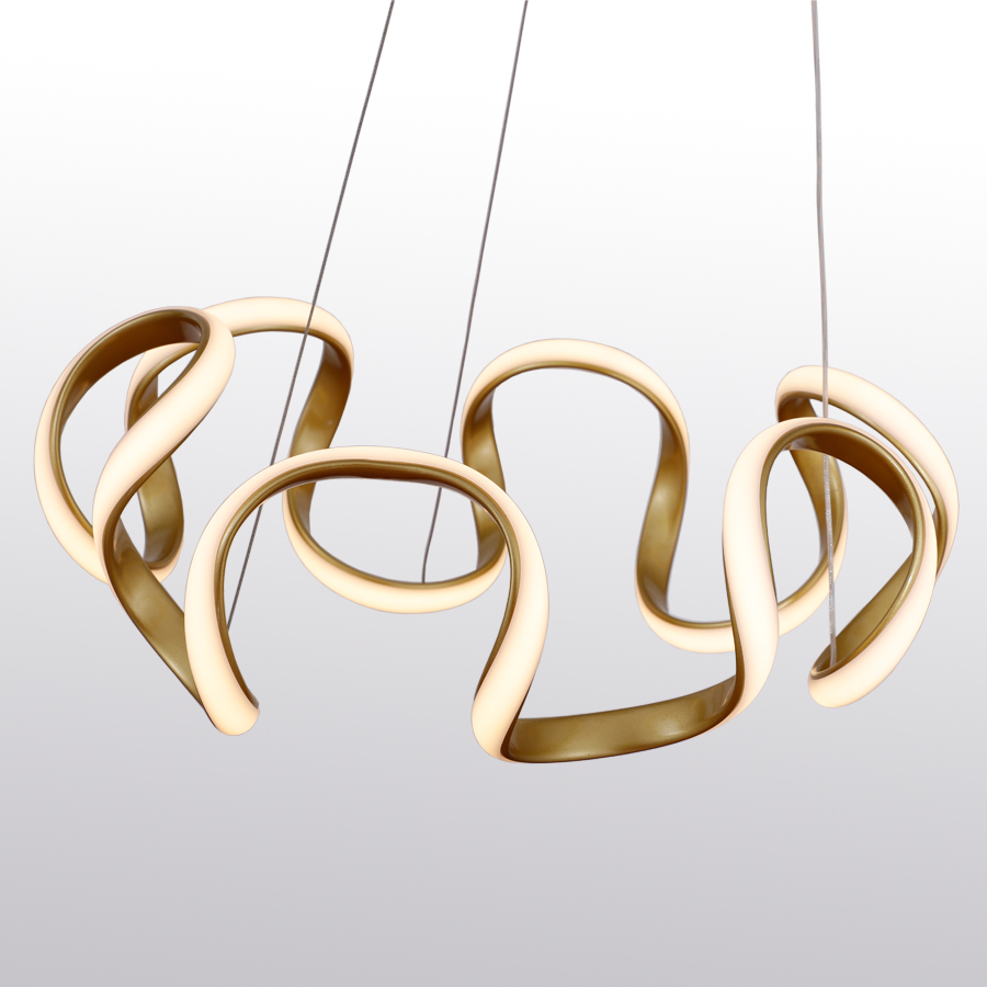 Aluminum Wave Flower shaped LED Pendant Light MT-LD2334-S