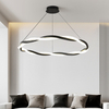 Modern LED Metal Silicone Twist Braided Pendant Light Middle SizeFor Indoor Decor