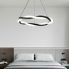 Modern LED Metal Silicone Twist Braided Pendant Light For Indoor Decor