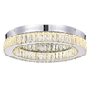 Modern LED Ceiling Lamp Crystal Accents Round Bright Light For Indoor Decor