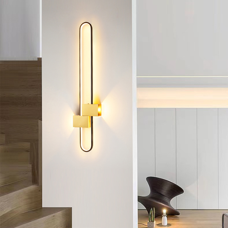 Modern LED Aluminum Oval Spot Wall Light 3000K