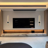Modern LED Aluminum Straight Line Wall Light 3000K Gold Color