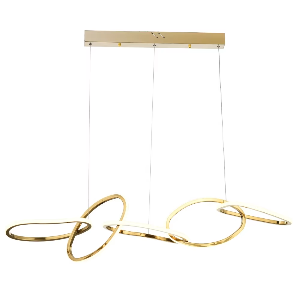 Modern Stainless Steel LED Chandelier Pendant Light Elegant Home Lighting