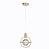 Contemporary Metal and Crystal Mini Pendant Light for Bedroom