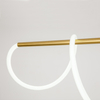  LED Horizontal Metal Flexible Silicone Pendant Light 