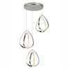 Stylish Chrome Aluminum LED Hanging Light 3 Heads & 6 Heads